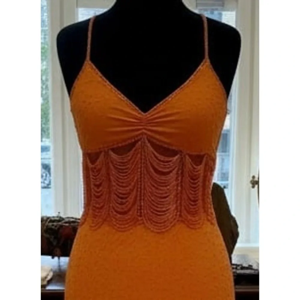 Dress‎ beautiful hand, beaded Attitudes by Debra